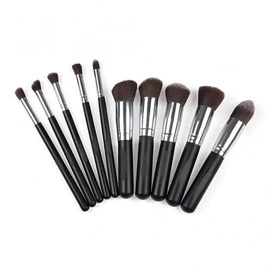 10 Pc Makeup Brush Set