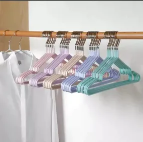 10pcs Metallic clothes hangers