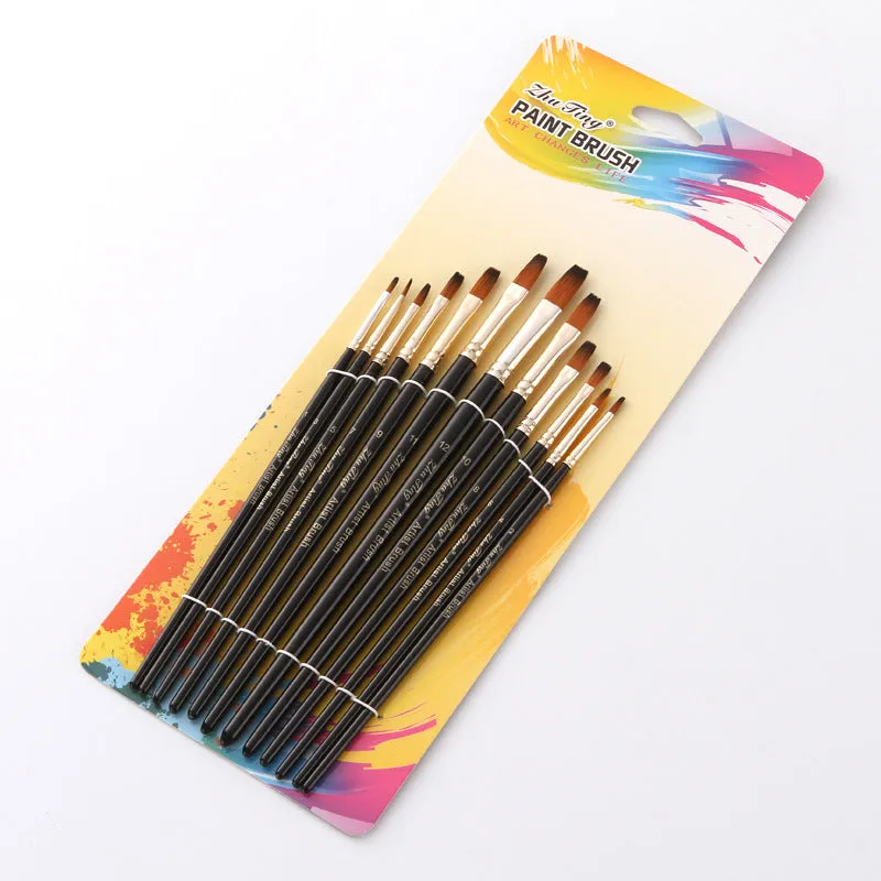 12 Nylon Hair Brush Two-Tone Nylon Hair Brush