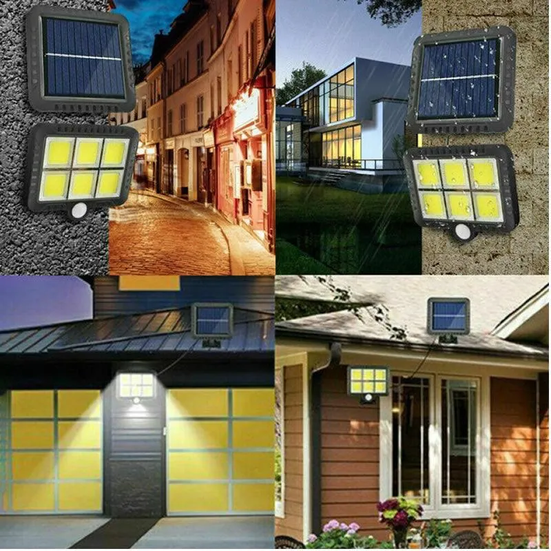 120 Bright COB White Solar LED Light With Solar Panel EJC-819