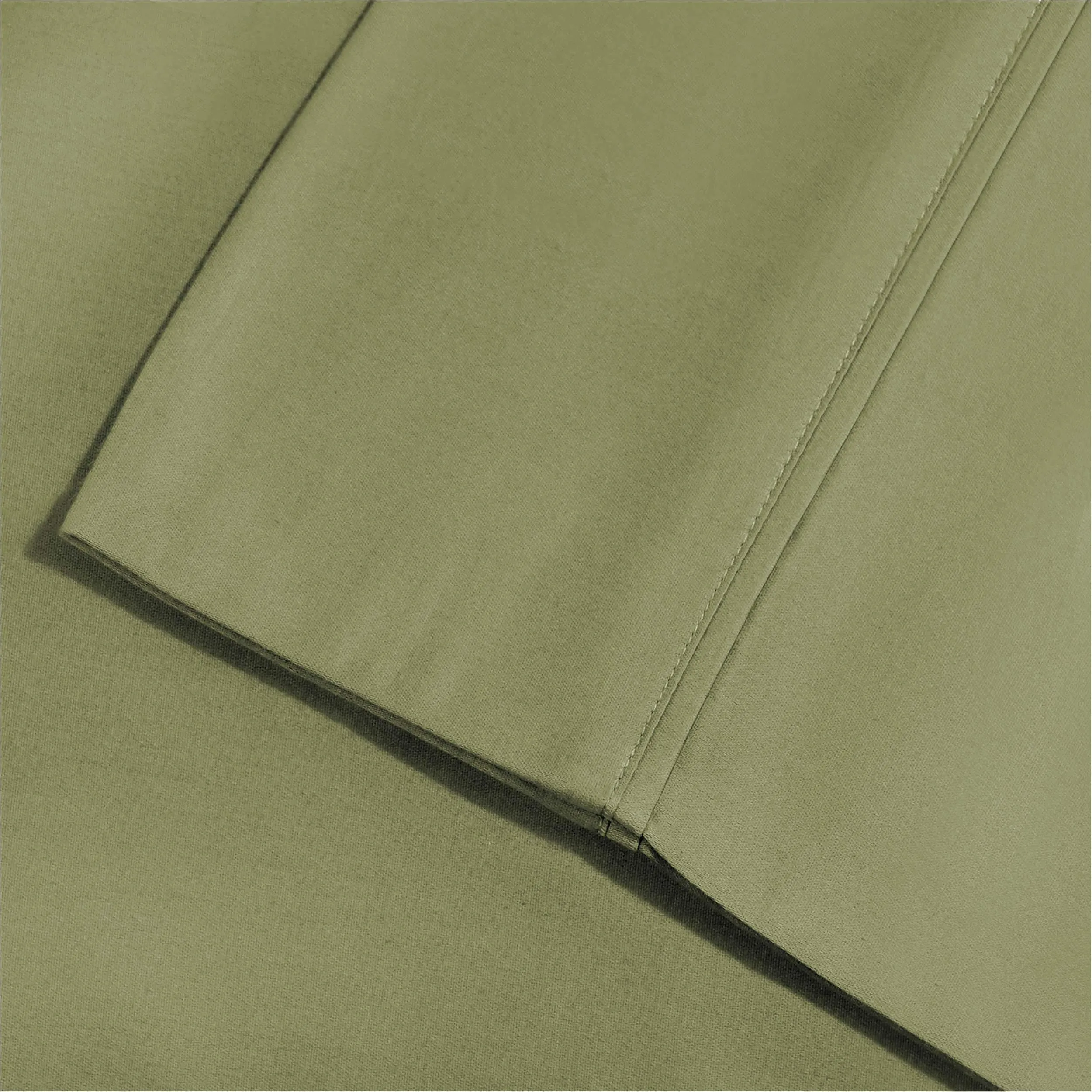 1200 Thread Count Cotton Blend 2 Piece Solid Pillowcase Set