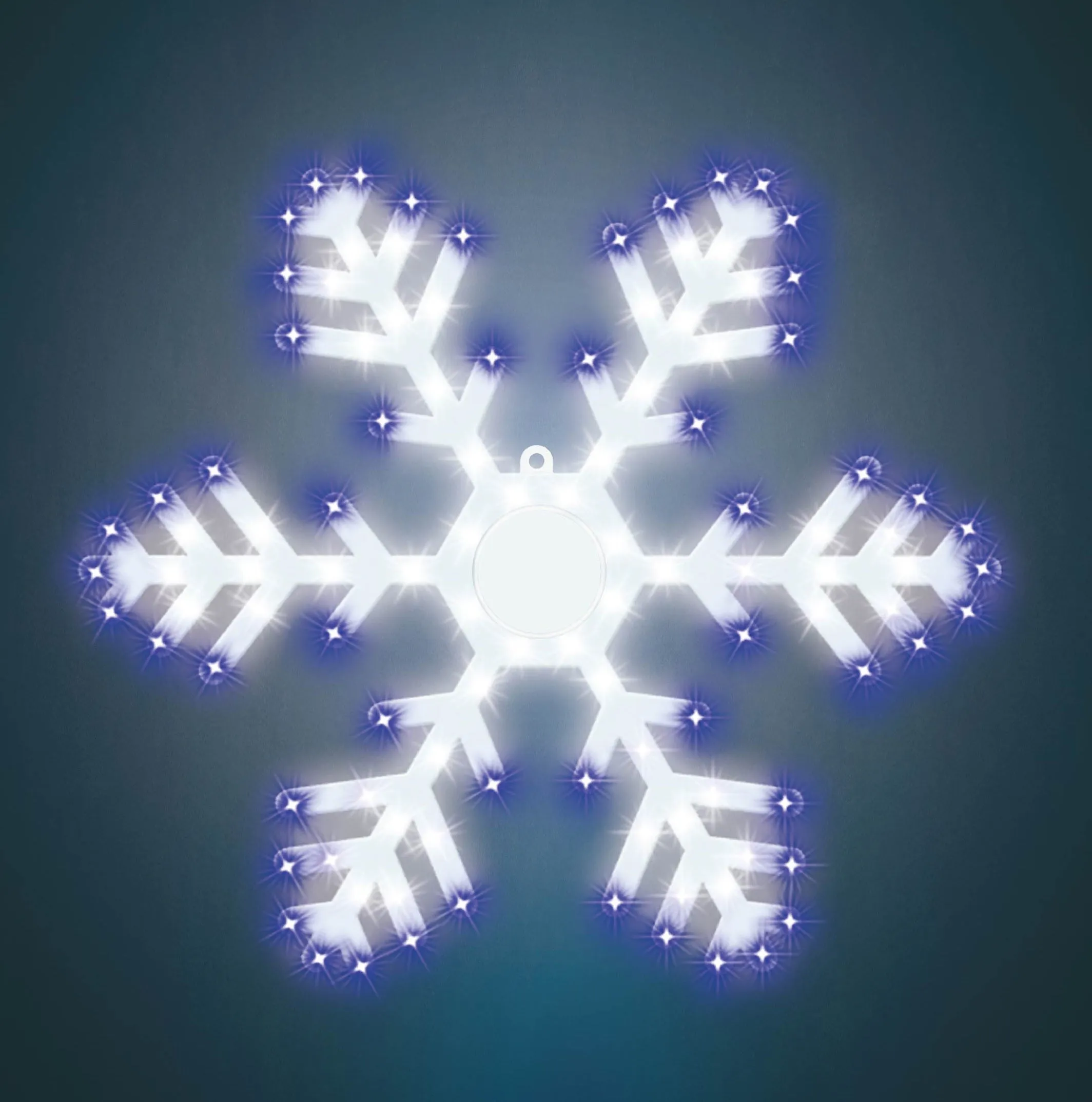 15.5" Hi-Vibrant LED Twinkling Snowflake Decoration