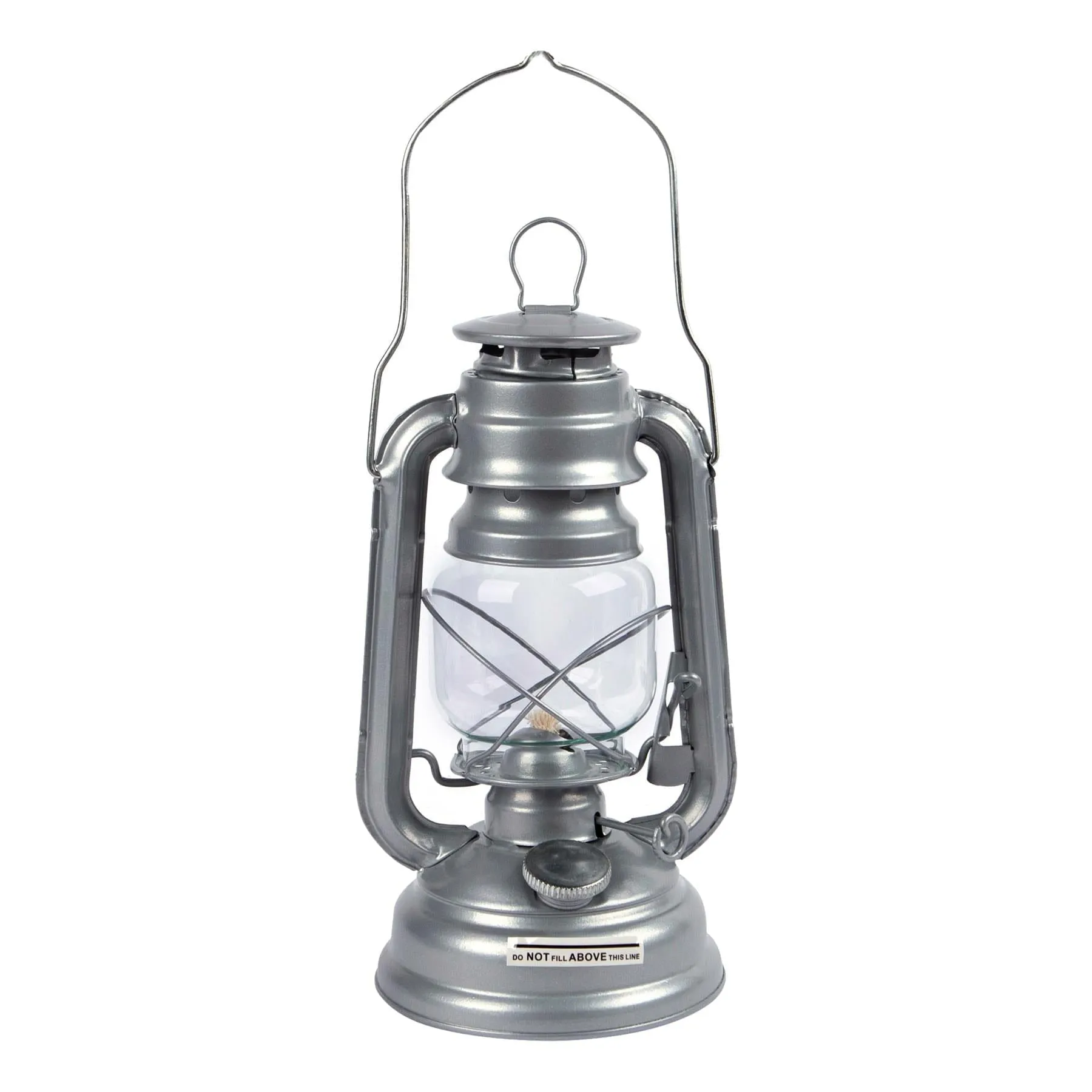 25cm Metal Paraffin Hurricane Lantern - By Redwood