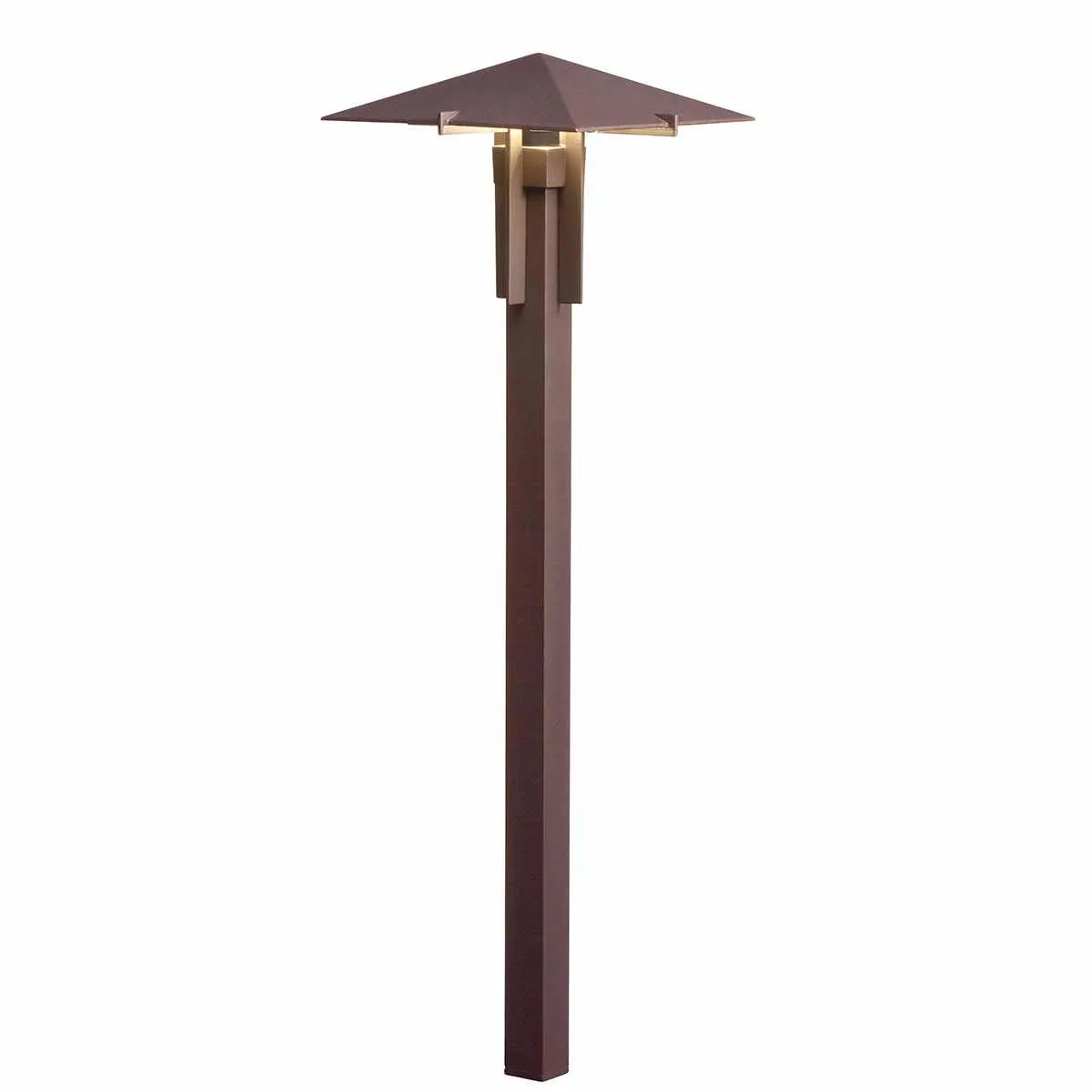 2W 160 Lumens LED Forged Path Light 2700K Textured Architectural Bronze