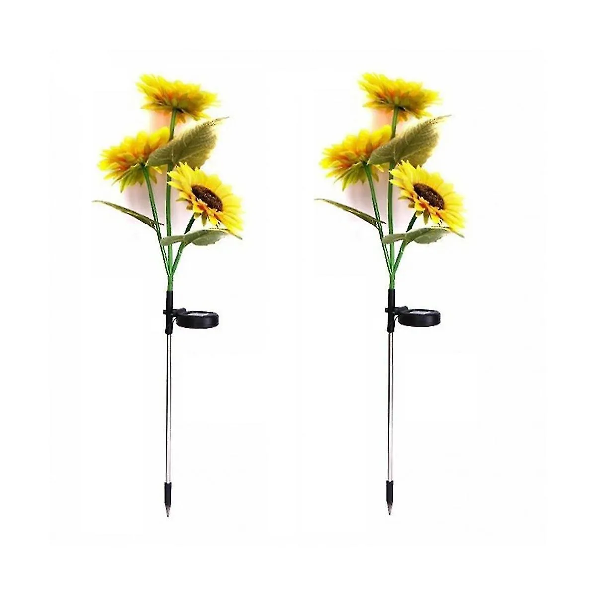 3-Head Sunflower Solar Outdoor Garden Lights