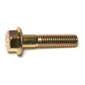 3/8"-16 x 1-3/4" Zinc Plated Grade 8 Steel Coarse Thread Hex Washer Head Flange Bolts