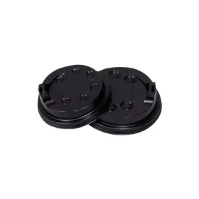 50 Pack Black Coffee Cup Lid - 250ml