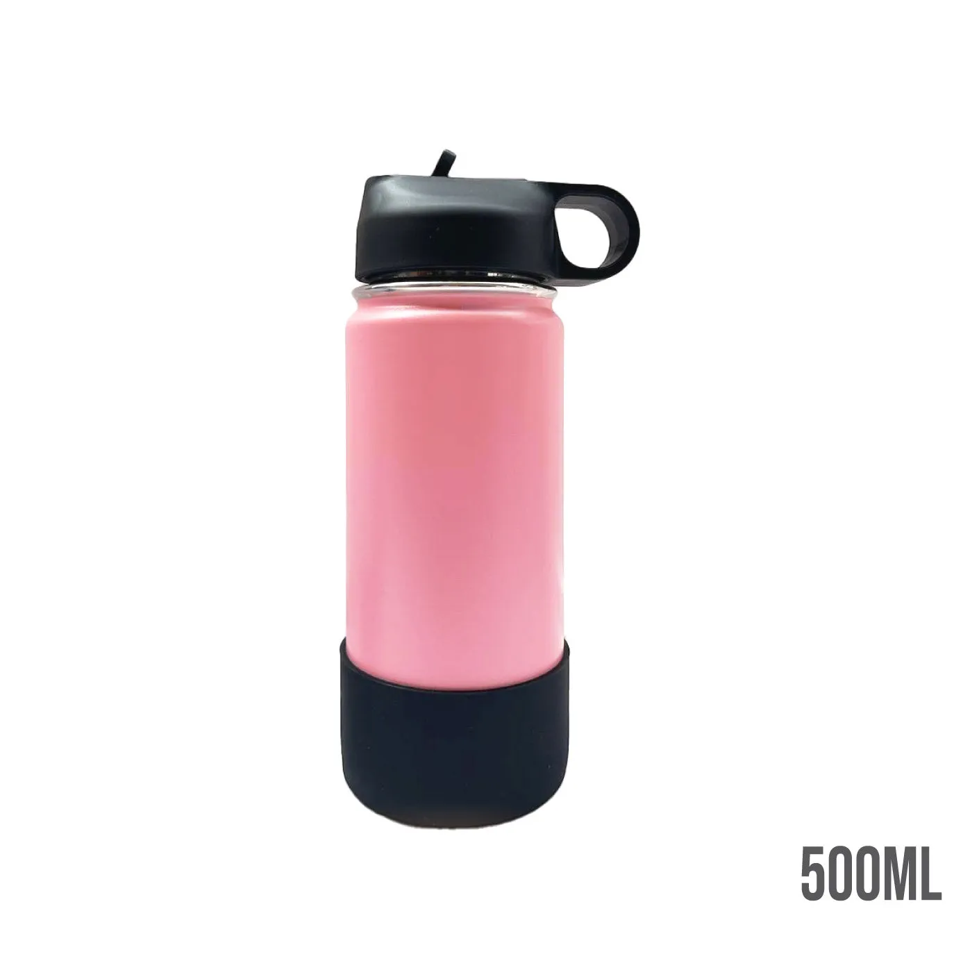 500ML VACUUM CUP WITH STRAW/RUBBER BASE (HFH8289)