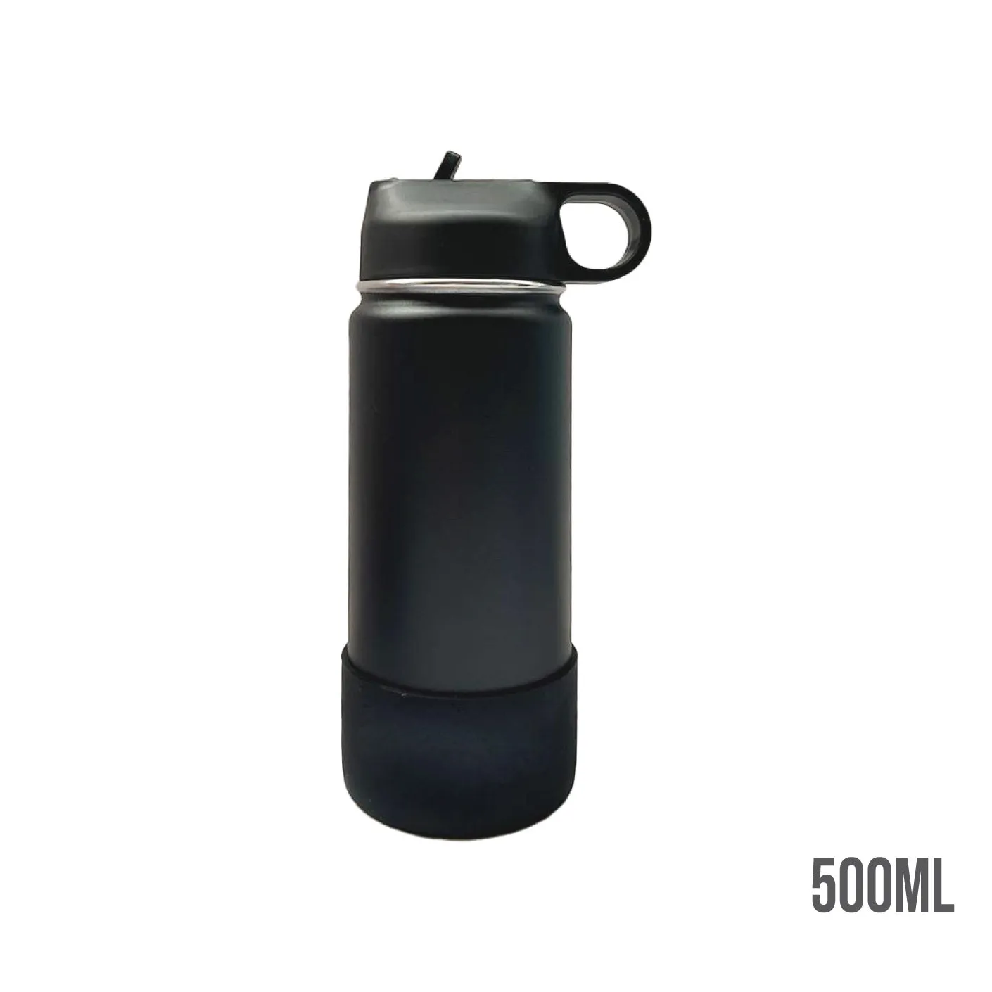 500ML VACUUM CUP WITH STRAW/RUBBER BASE (HFH8289)