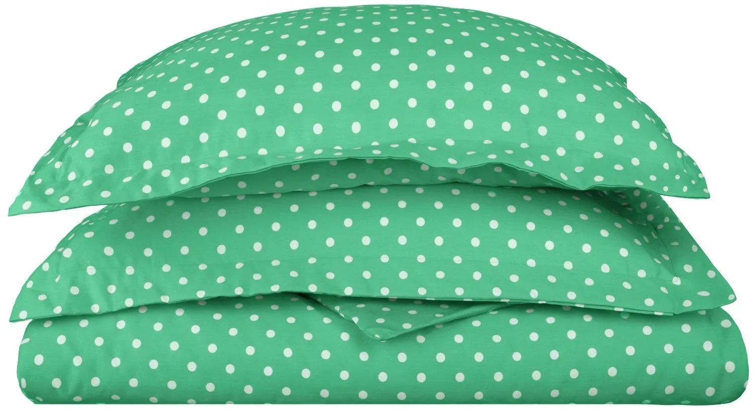 600 Thread Count Cotton Blend Polka Dot Plush Duvet Cover Set