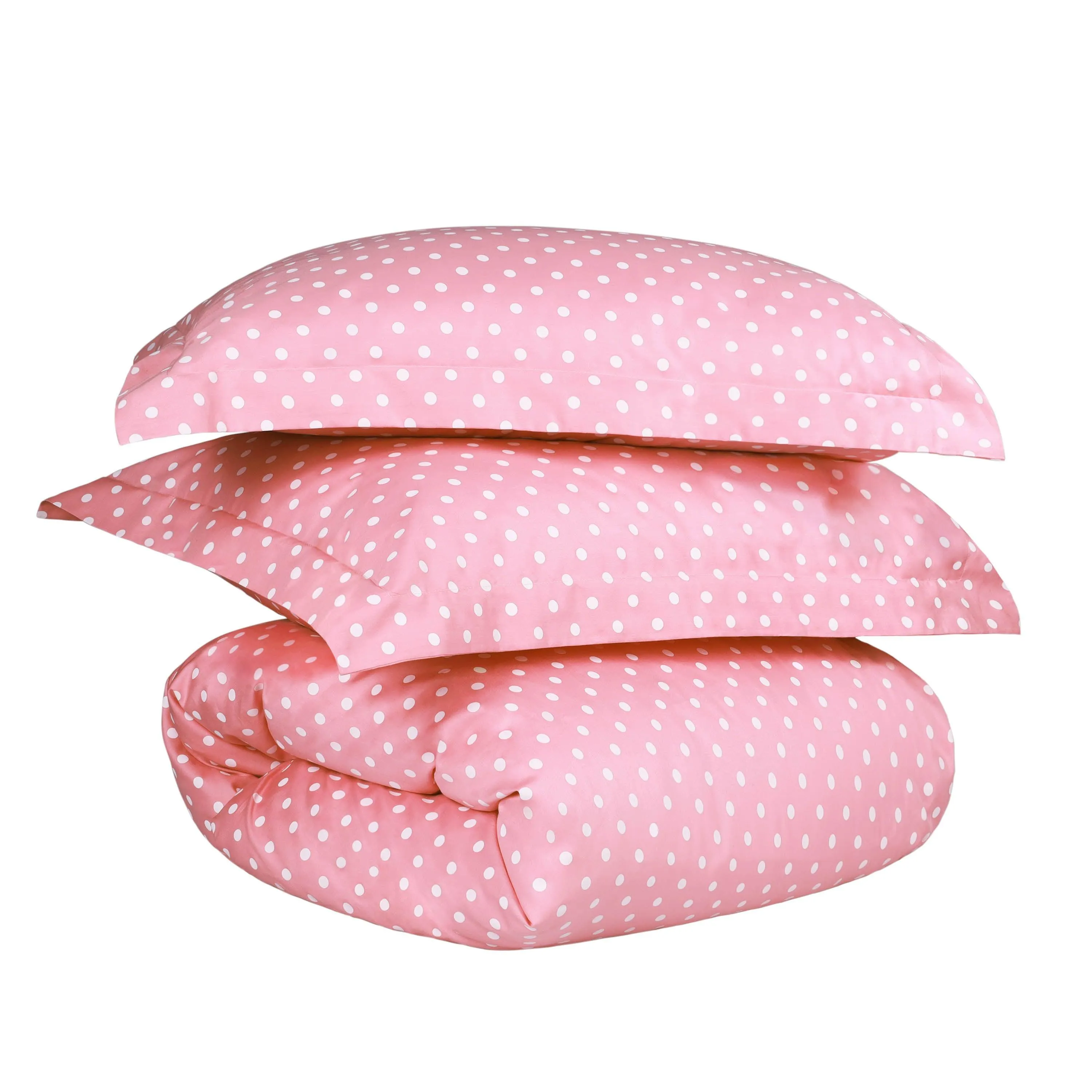 600 Thread Count Cotton Blend Polka Dot Plush Duvet Cover Set