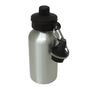 60x Aluminium Water Bottle 400ml Silver