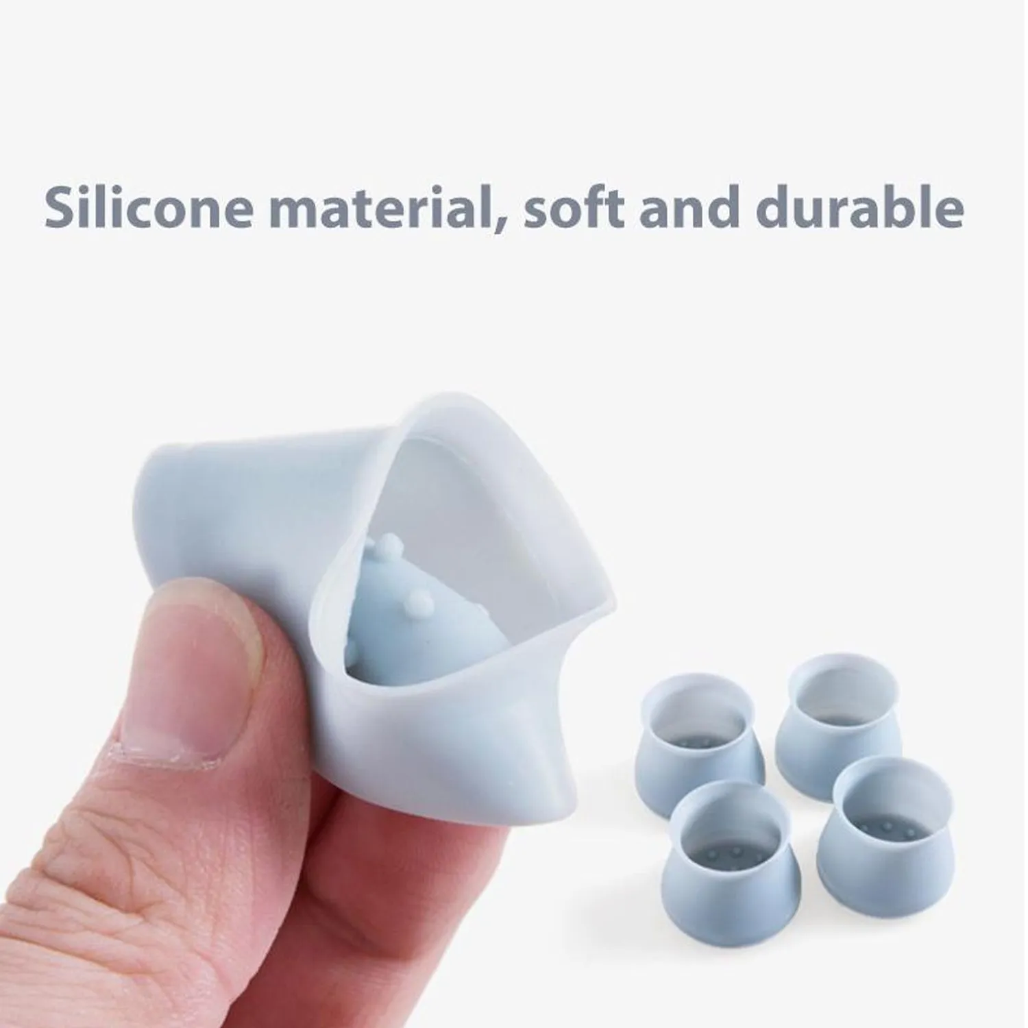 7469 Furniture Feet Pads, Chair Leg Caps Good Flexibility Not Easy to Fall Silicone Pad ( 4pcs Pad )