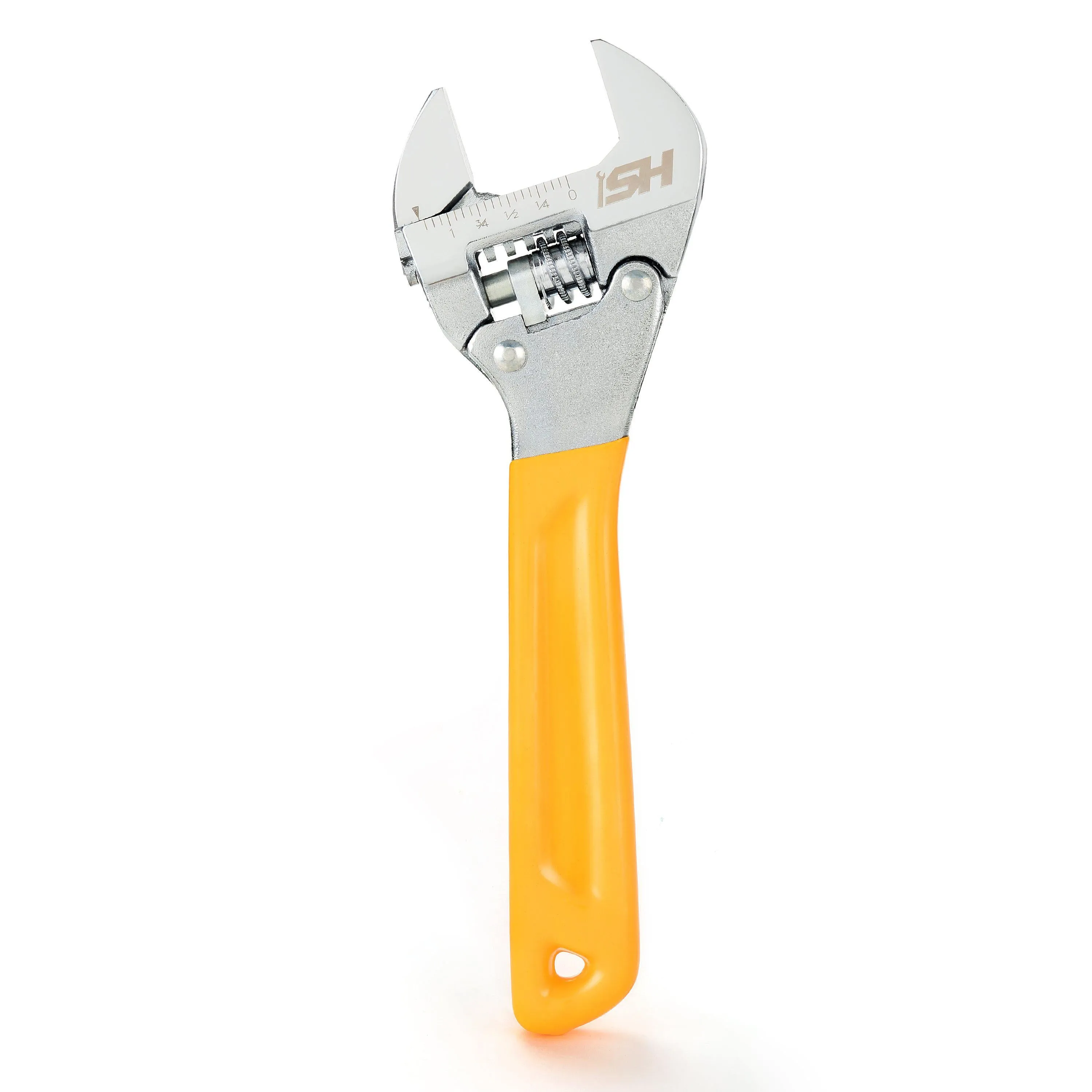 8 in. Ratcheting Wide Mouth Adjustable Wrench