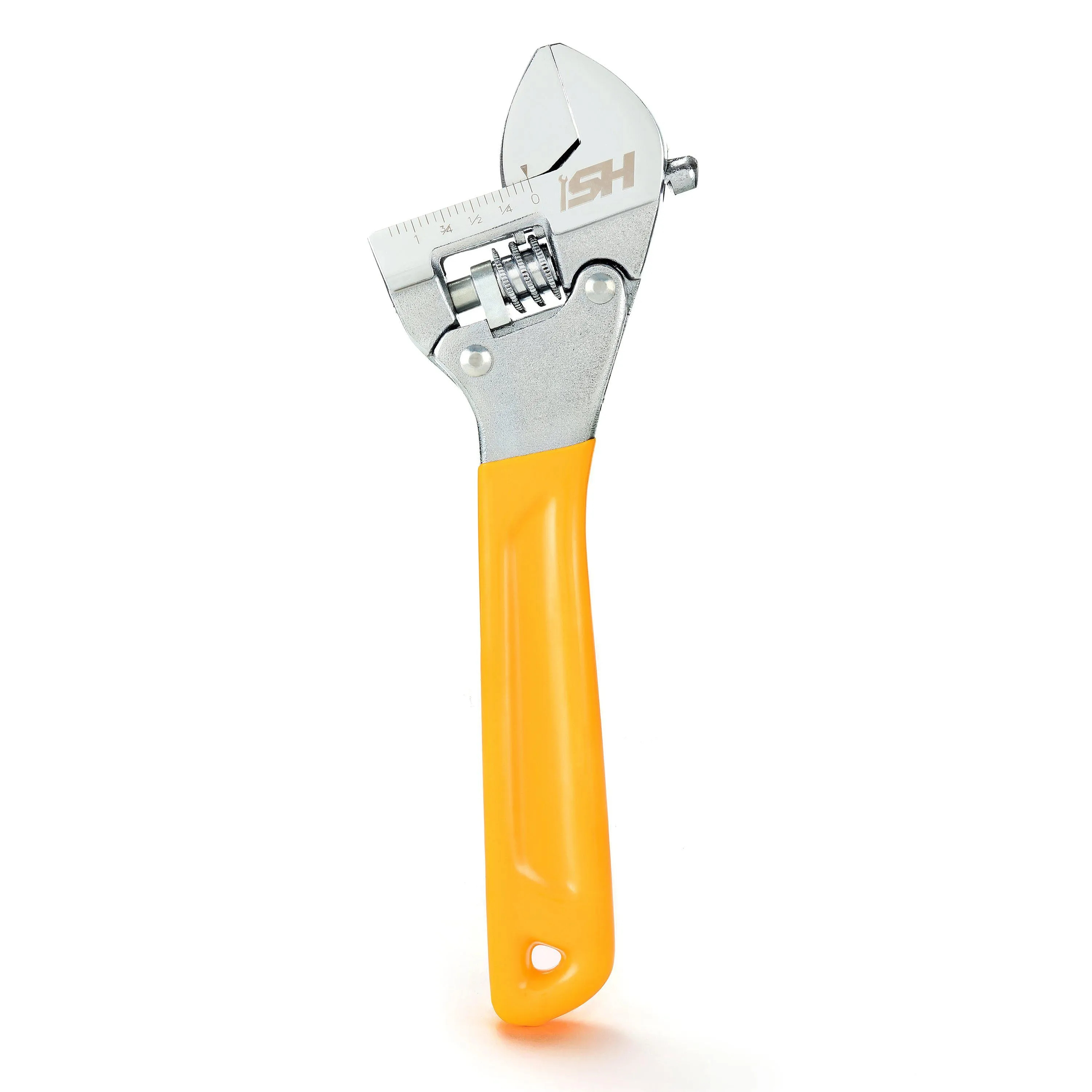 8 in. Ratcheting Wide Mouth Adjustable Wrench