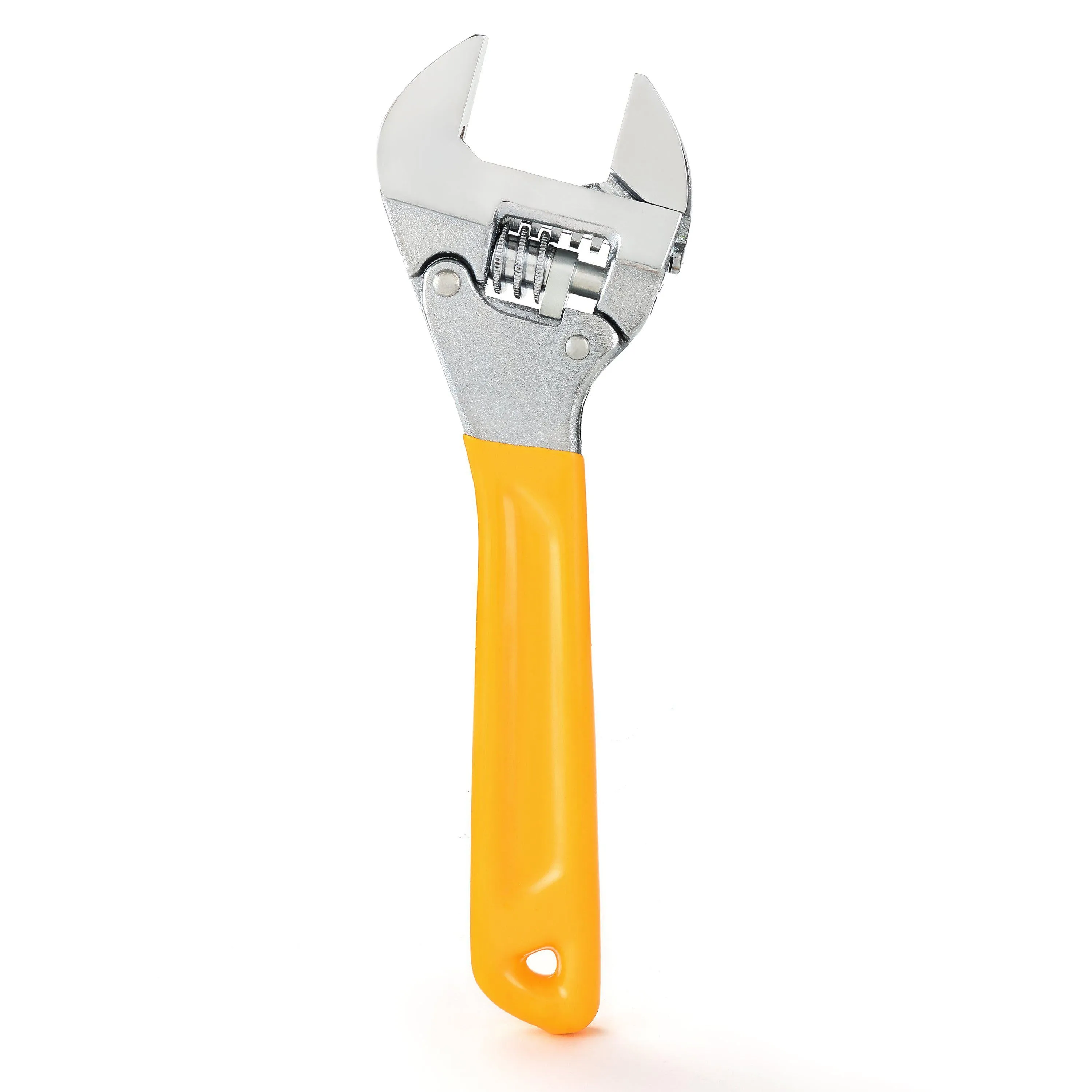 8 in. Ratcheting Wide Mouth Adjustable Wrench