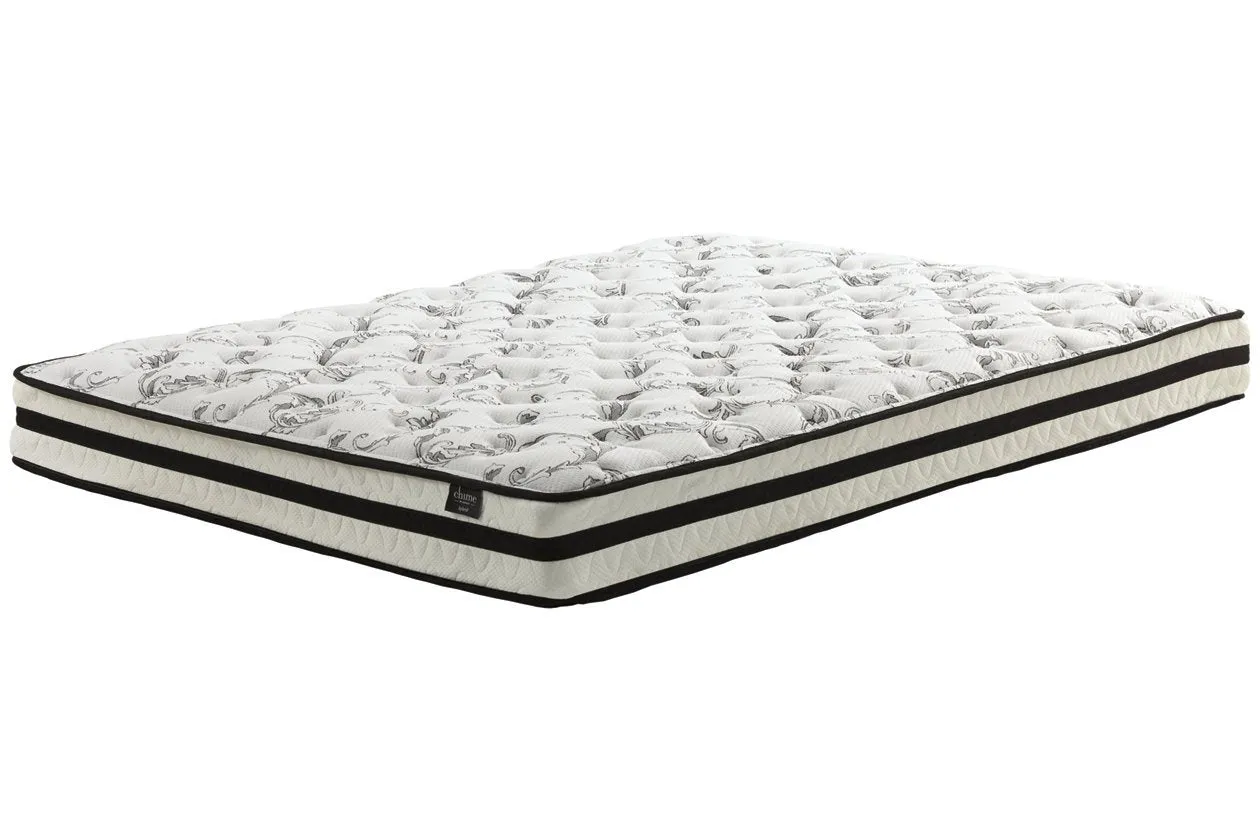 8 Inch Chime Innerspring White King Mattress in a Box