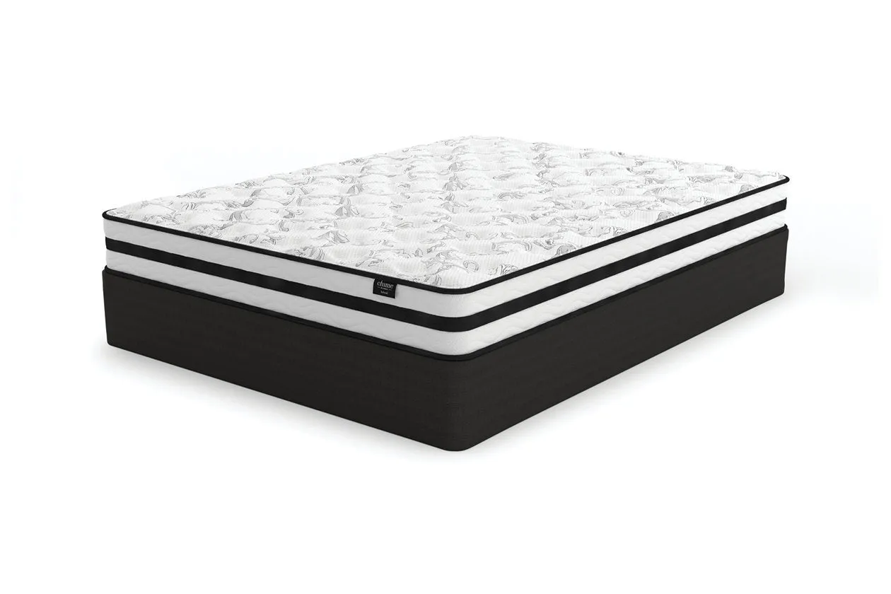 8 Inch Chime Innerspring White King Mattress in a Box