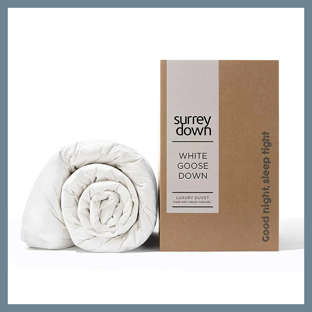 80% White Goose Down Duvet from Surrey Down