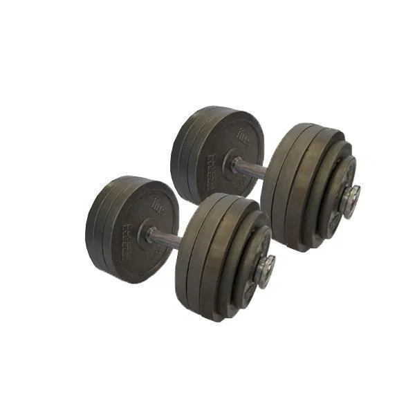 80kg Cast Iron Adjustable Standard Dumbbell Set (Package Price)