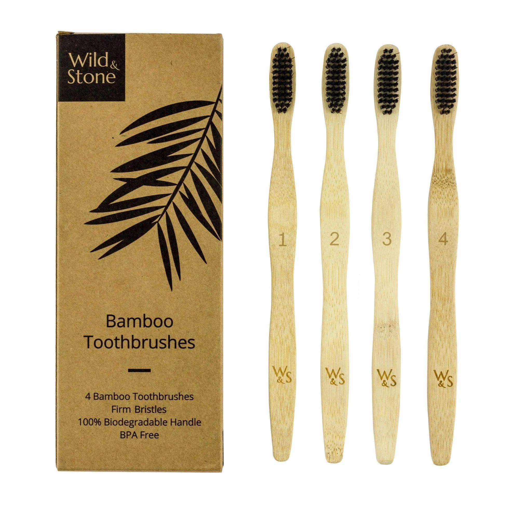 Adult Bamboo Toothbrush (FSC 100%) - 4 Pack