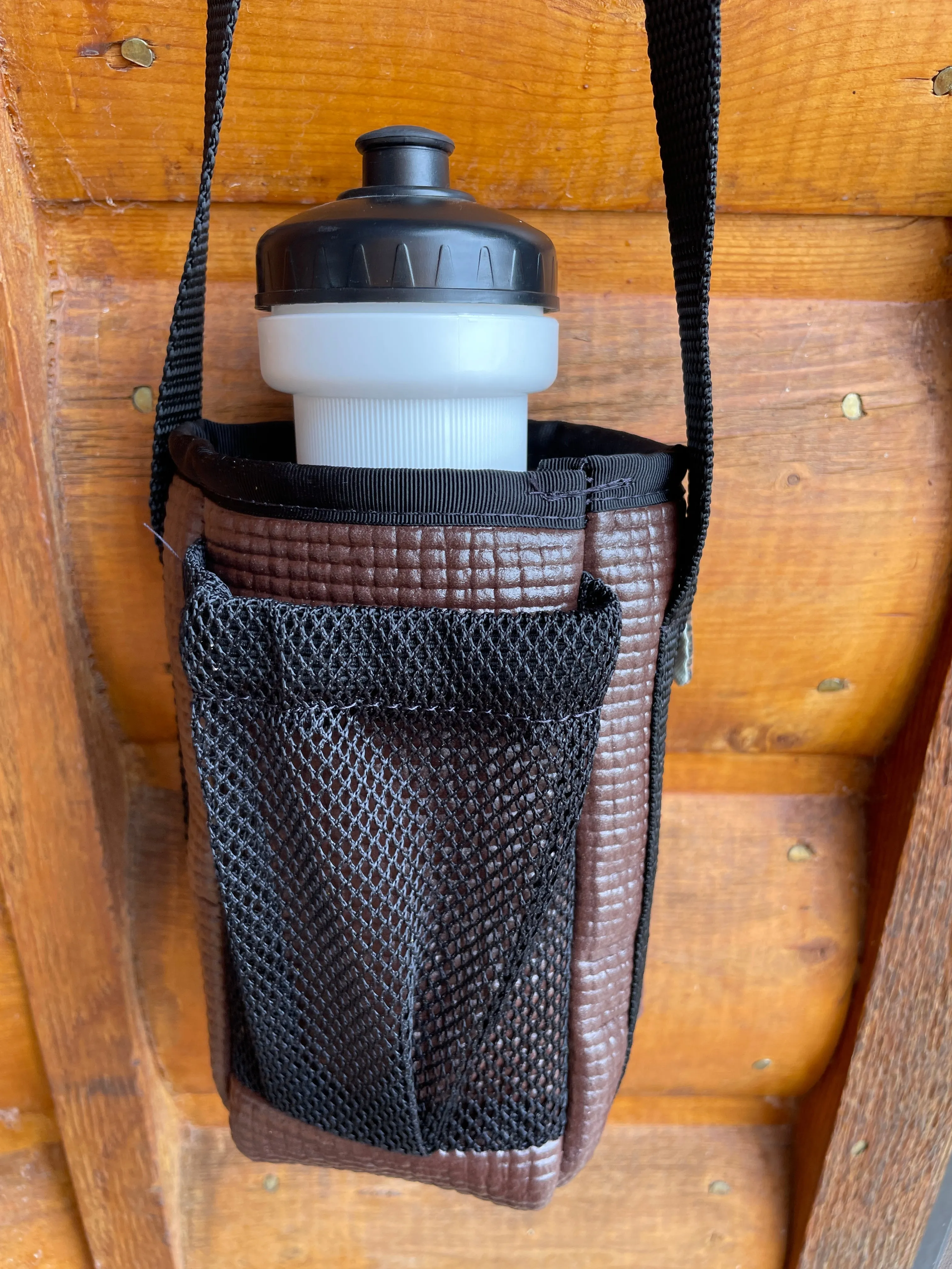 Ajax Brown Water Bottle Holder/Purse-Peace