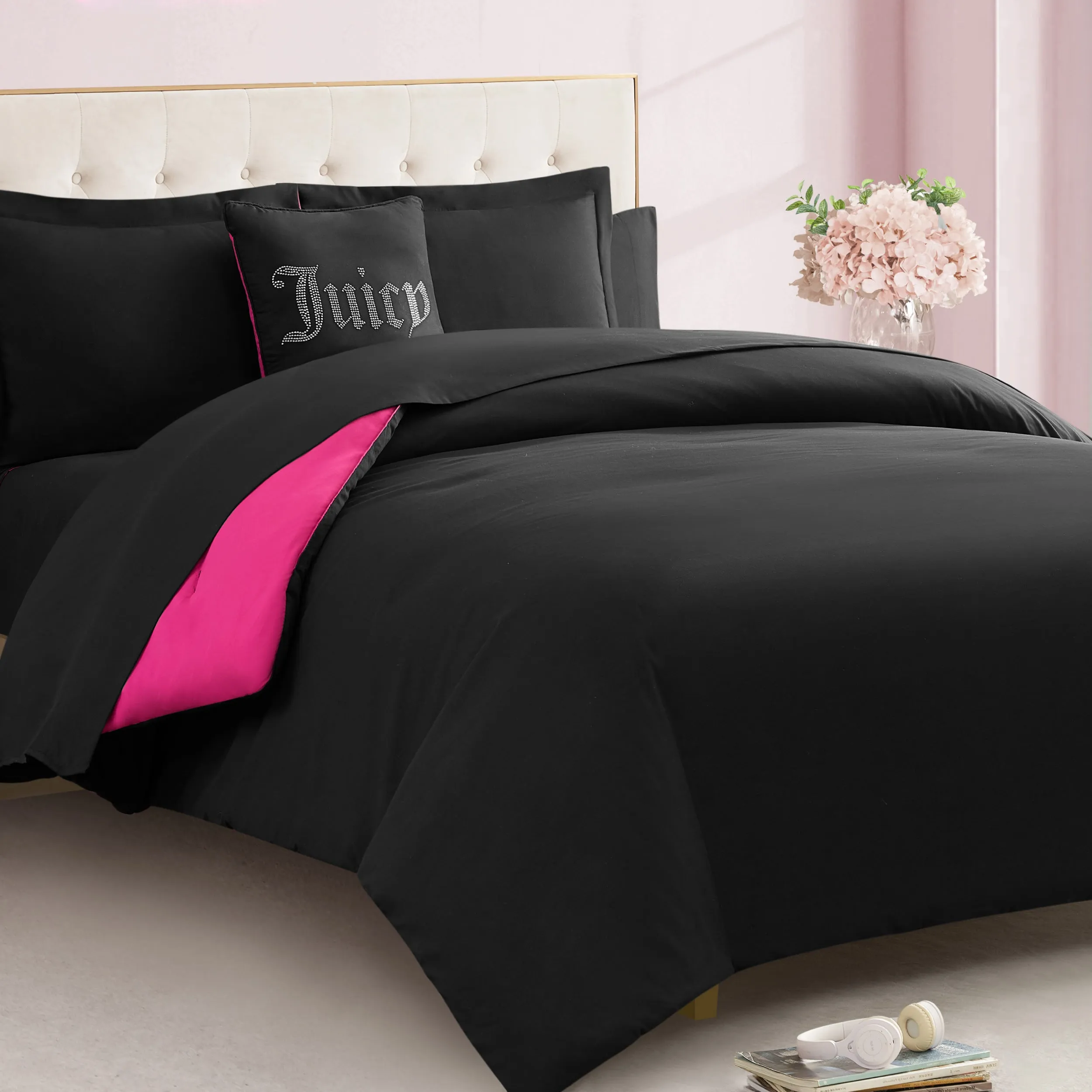 Alexis Solid Bed in a Bag Bedding Set