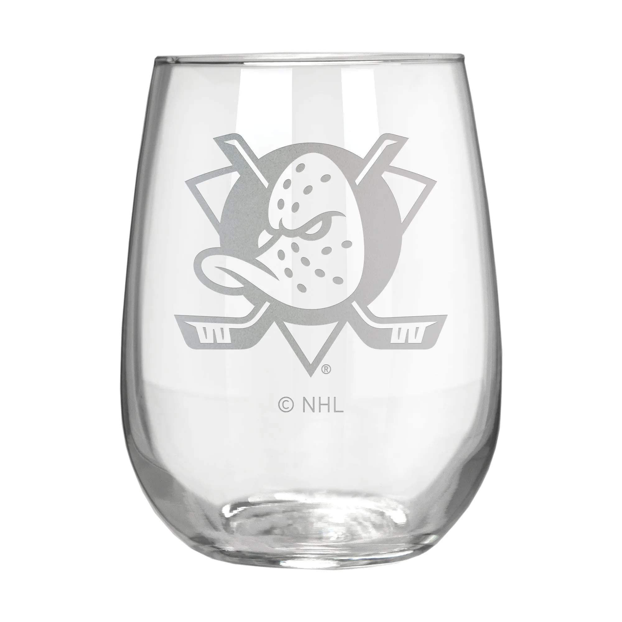 Anaheim Ducks 17 oz. Stemless Wine Glass