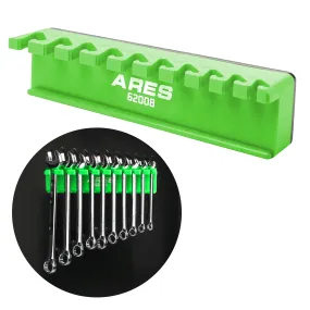 ARES 62057 - 10-Slot Green Magnetic Wrench Organizer