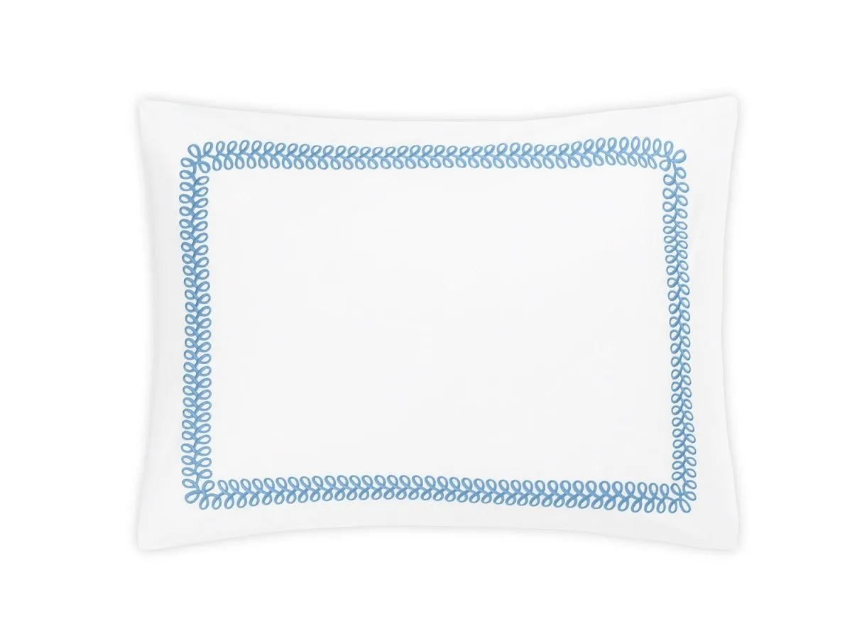 Astor Braid Sky Blue Bedding Matouk Schumacher