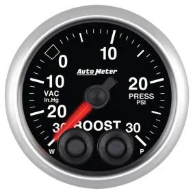 Auto Meter Elite Series Boost/Vacuum Gauge - 2-1/16 in.