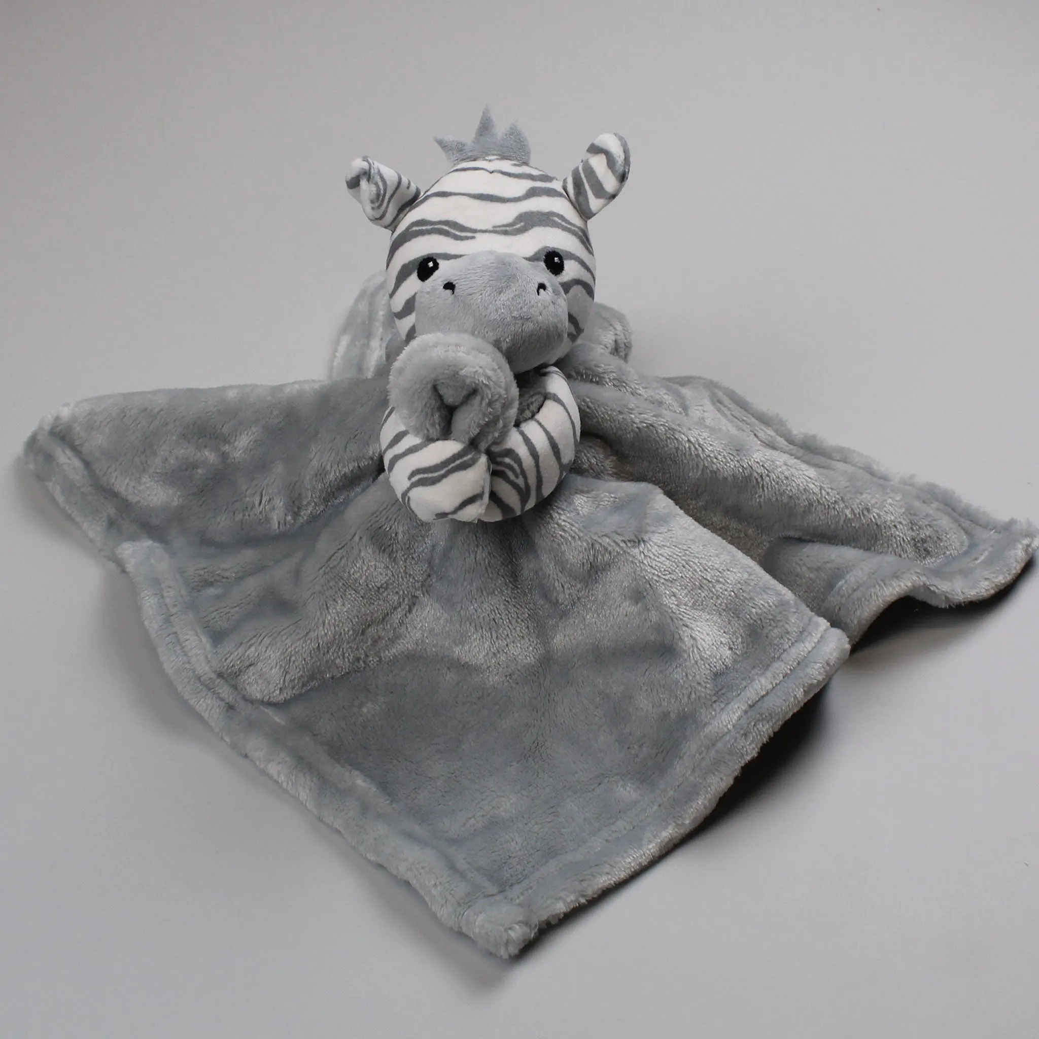 Baby Comforter - Grey Zebra