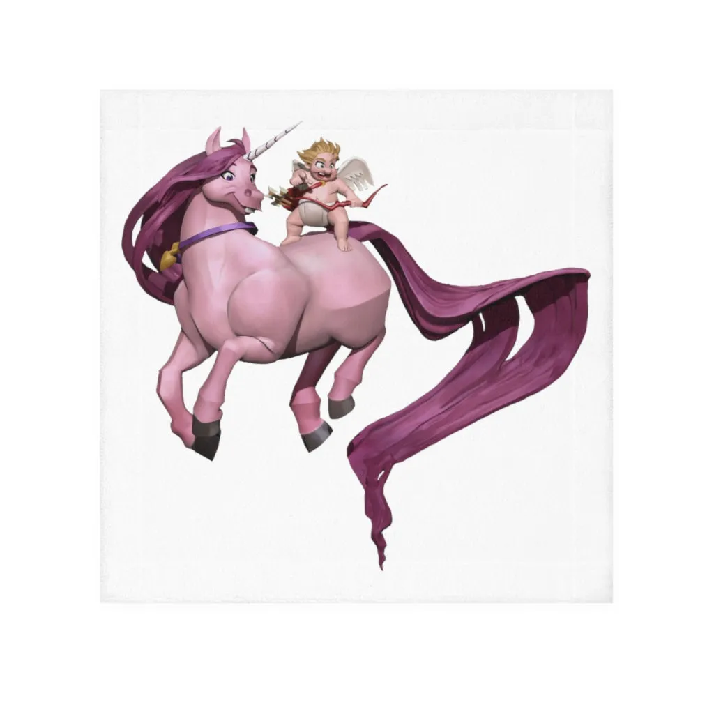 Baby Cupid and Horse Face Towel