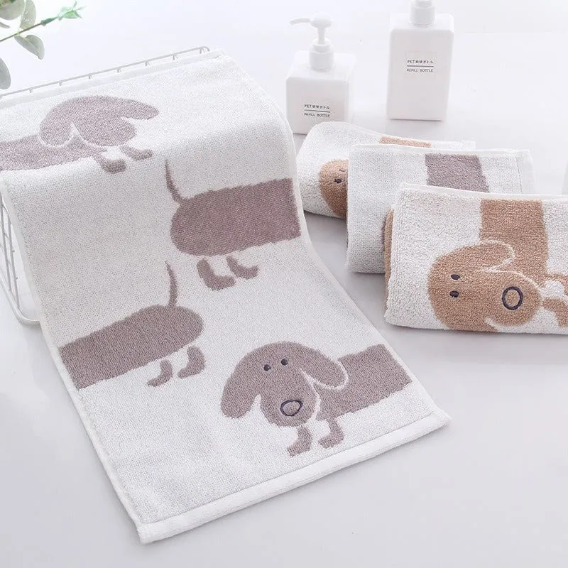 Bathroom Dachshund Towel Set