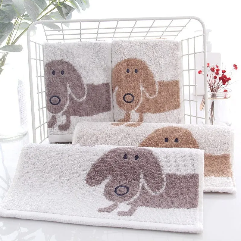 Bathroom Dachshund Towel Set