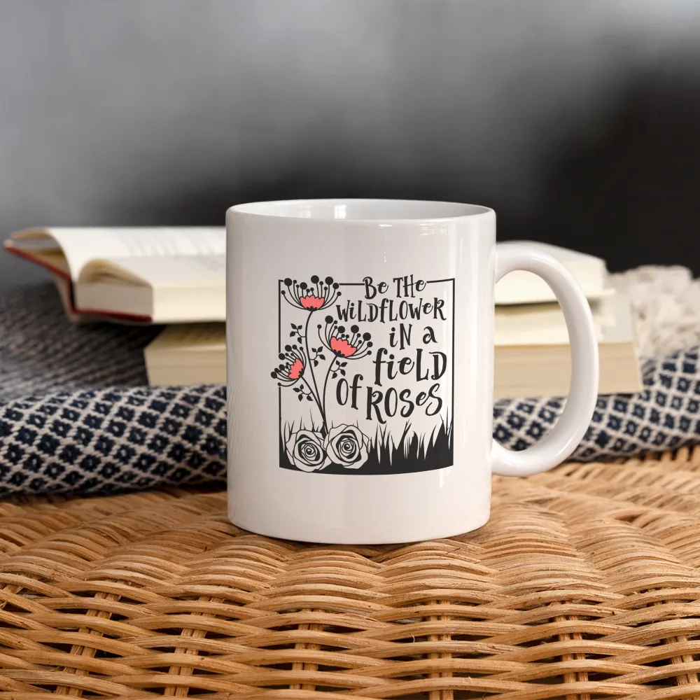 Be The Wildflower In A Field of Roses Coffee Mug