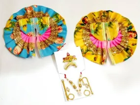 Beautiful Laddogopal Poshak Ideal for 1 with Sringar set Pack of 3