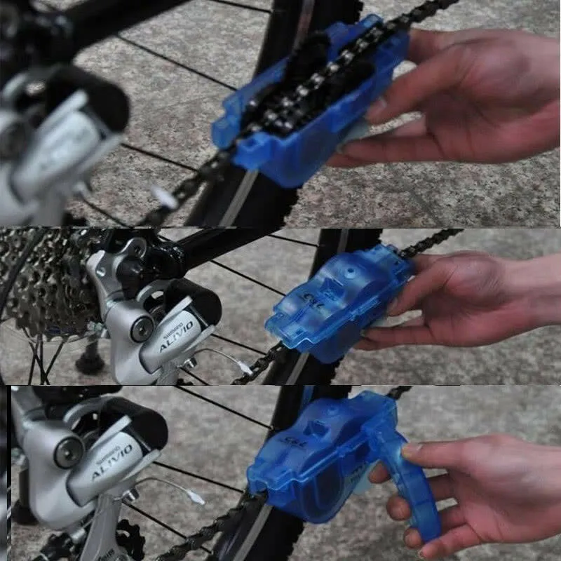 Bicycle Mountain Bike Chain Cleaner Tools Flywheel Brush Scrubber