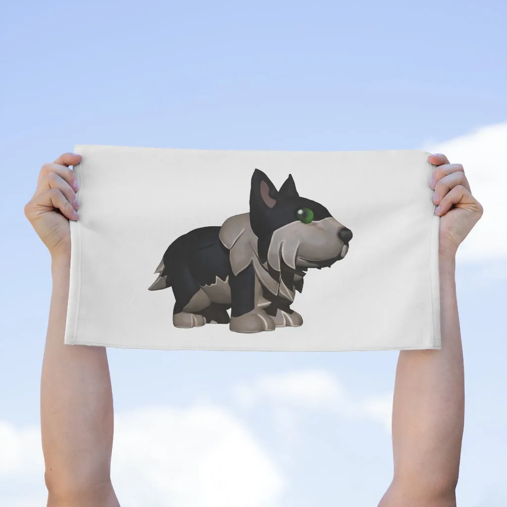 Black Dog Rally Towel, 11x18