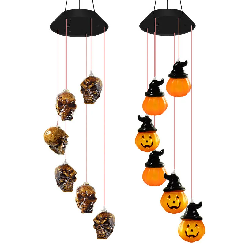 Bulk Halloween Solar Wind Chimes LED Ball Hanging Solar Lights Wholesale