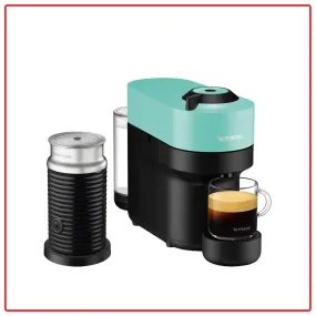 [Bundle Deal] Nespresso Vertuo Pop GCV2 (Aqua Mint) Coffee Machine & Aeroccino Milk Frother