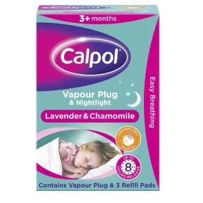 CALPOL Vapour Plug & Nightlight Lavender & Chamomile (N)