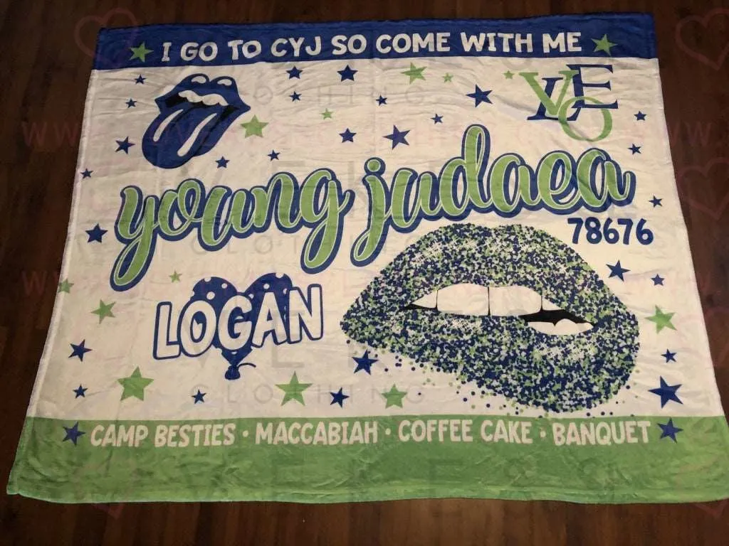 Camp Young Judaea Custom Fleece Blanket