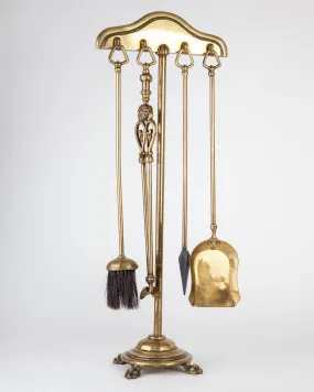 Cast Brass Tool Set with Stand