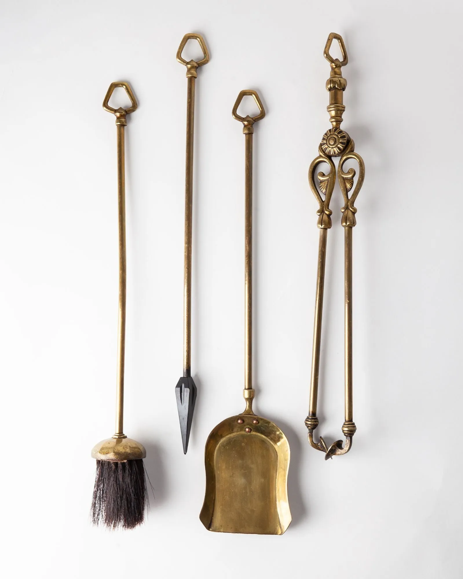 Cast Brass Tool Set with Stand