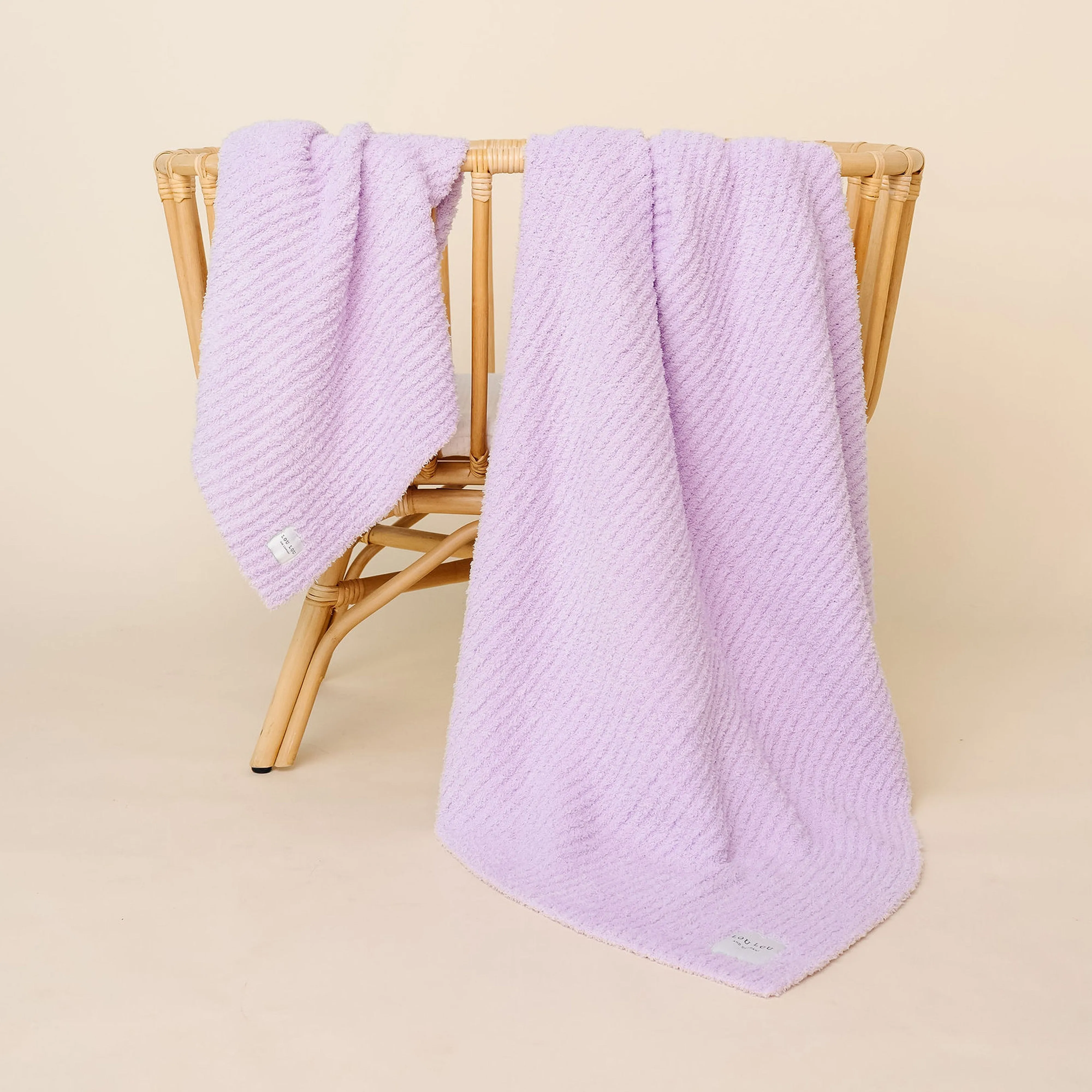 Chenille Blanket - Lilac - Small & Large