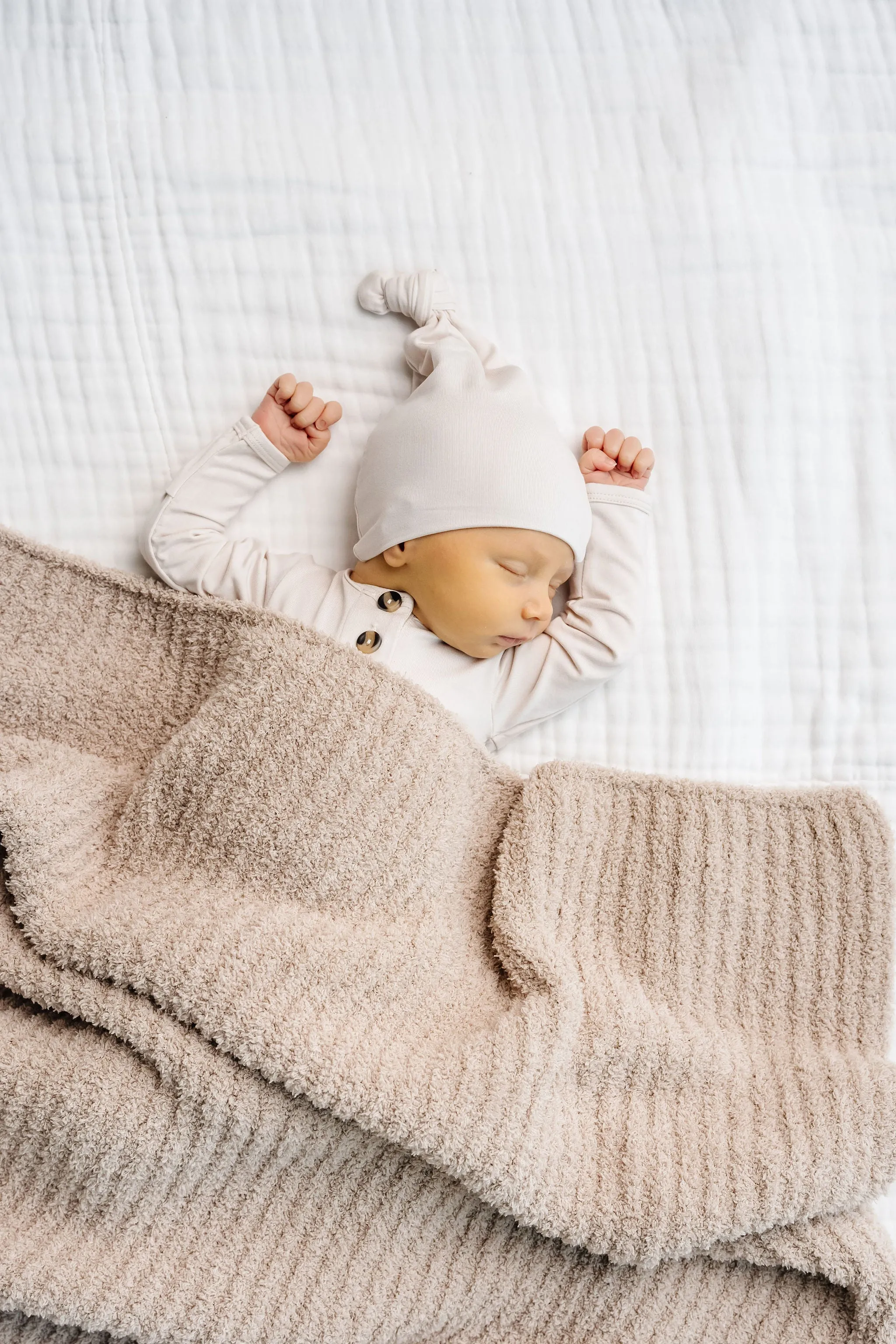 Chenille Blanket - Oatmeal - Small & Large