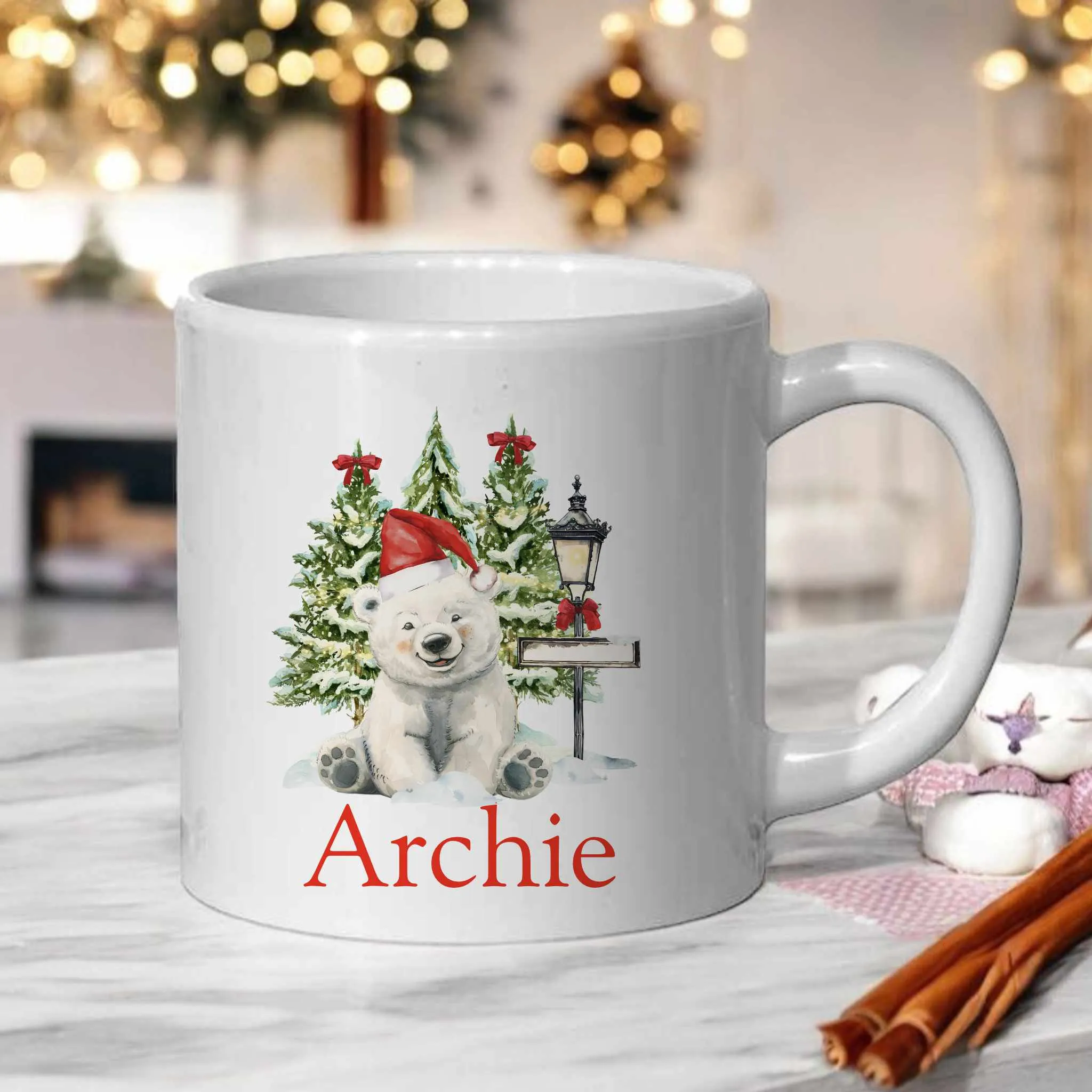 Children's Christmas Mug - 6oz Polymer Unbreakable Mug Polar Bear