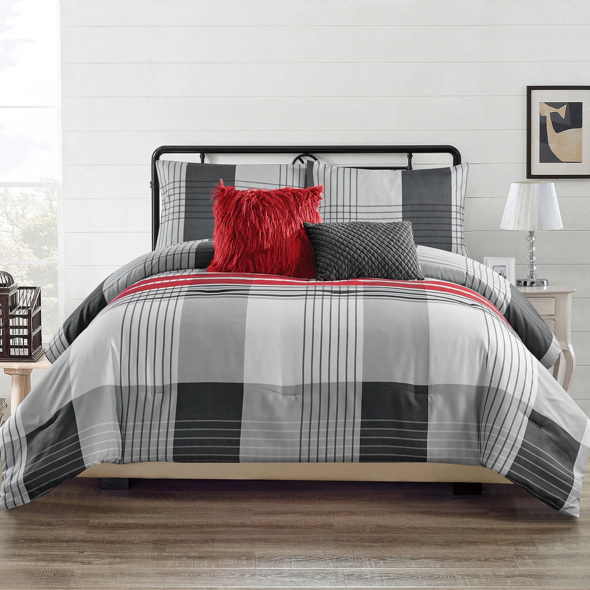 City Plaid 5-piece Comforter set