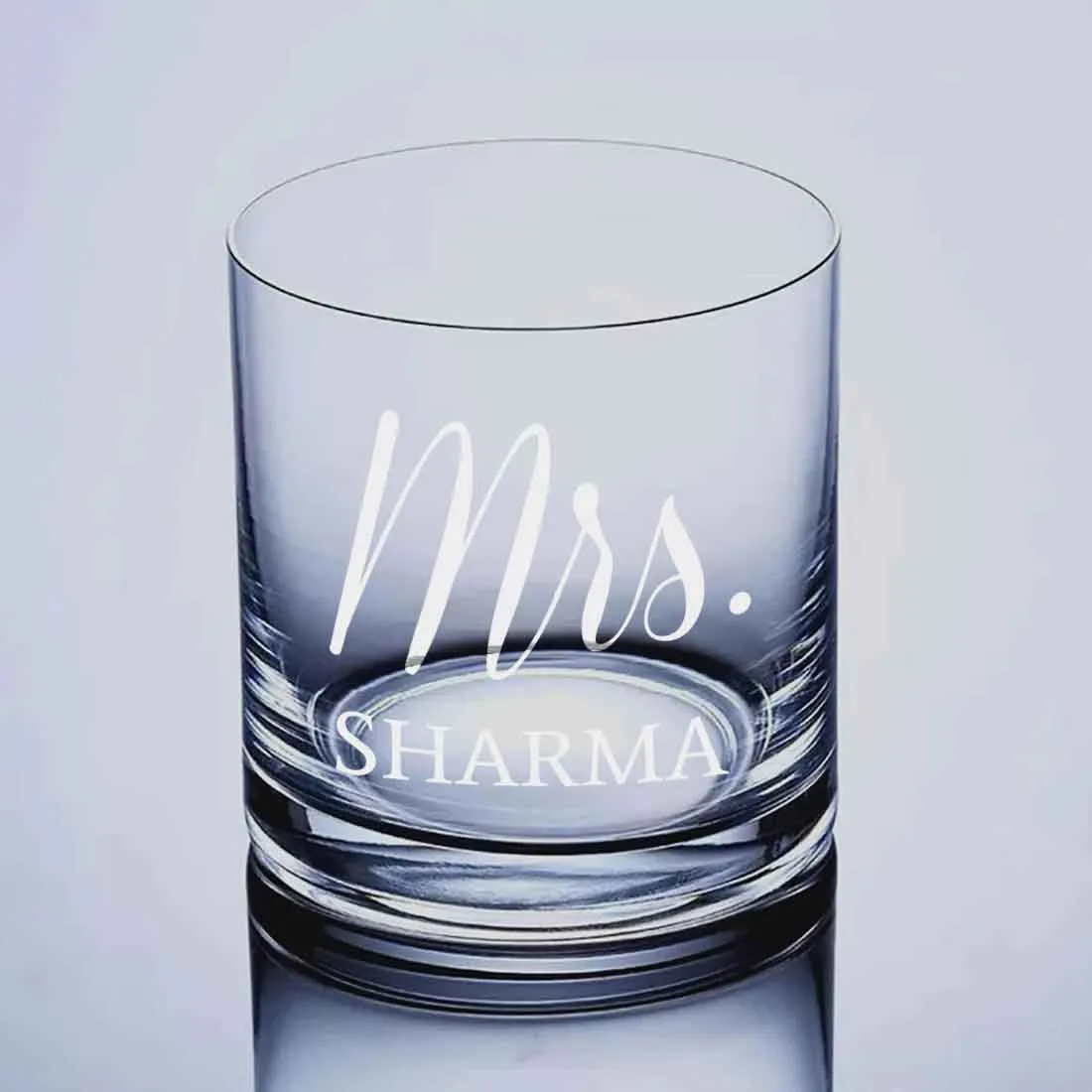 Classy Customized Whiskey Glass -Perfect Gift for Whisky Wife - Mrs